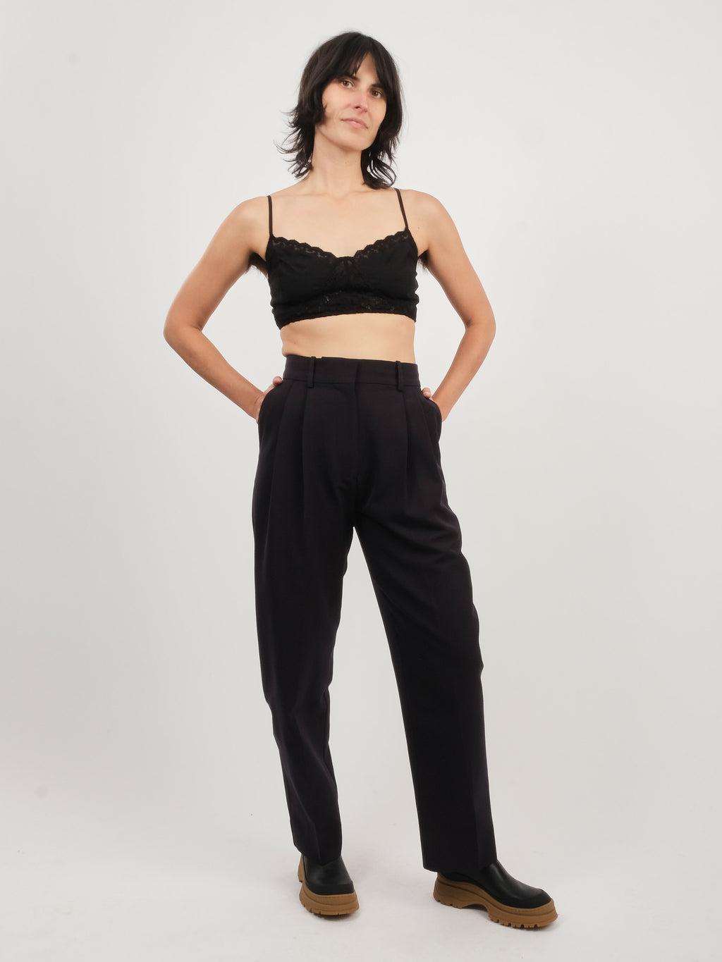 Studio Nicholson - Darkest Navy Sperro Double Pleat Pant – Frances May