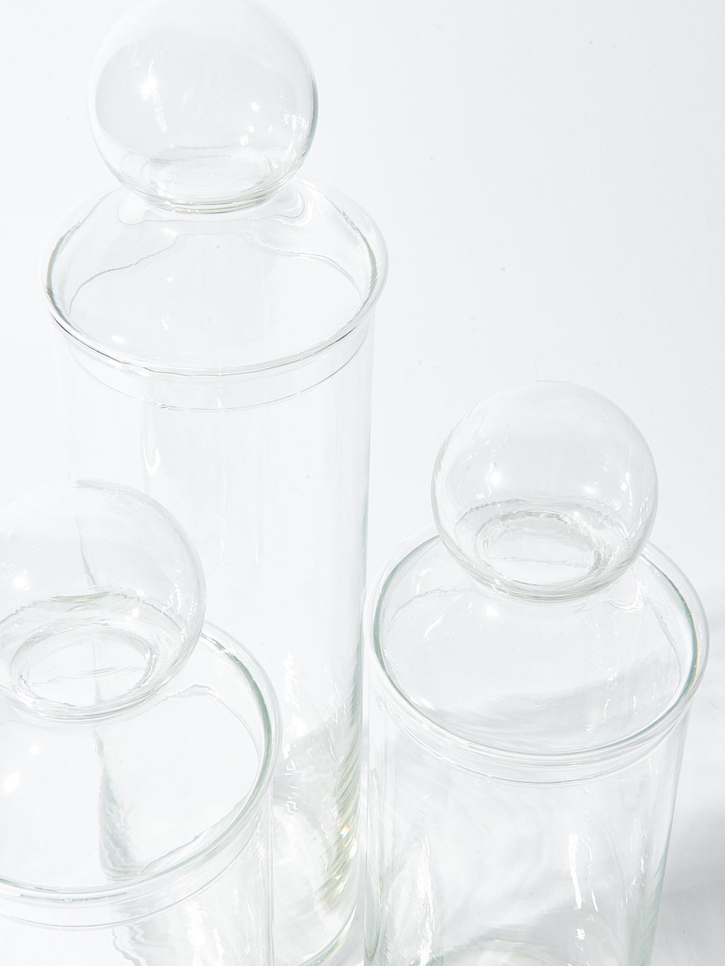 Glass Specimen Jars with Glass Lid