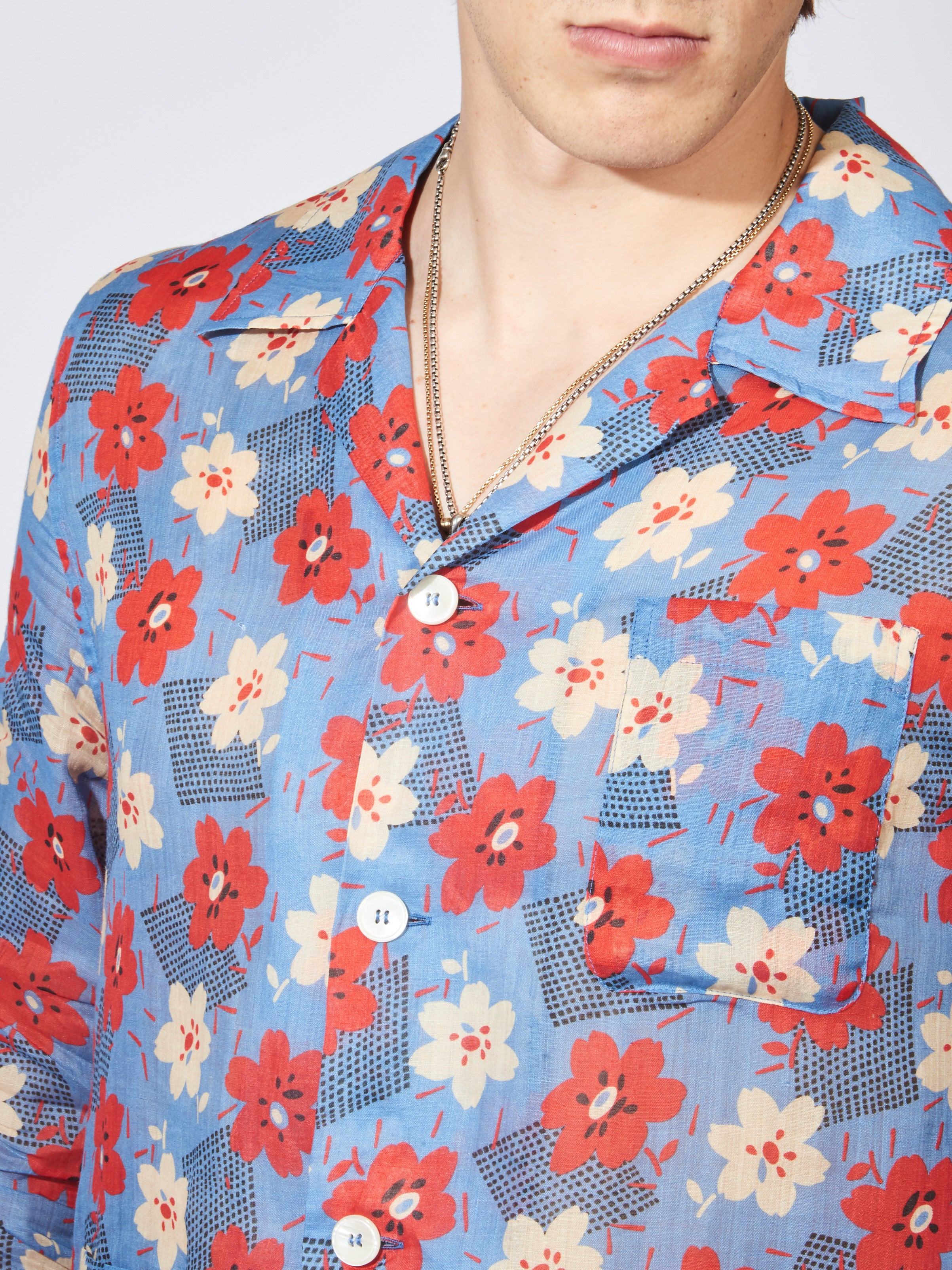 Bode - Primary/Multi Geo Poppy L/S Shirt – Frances May