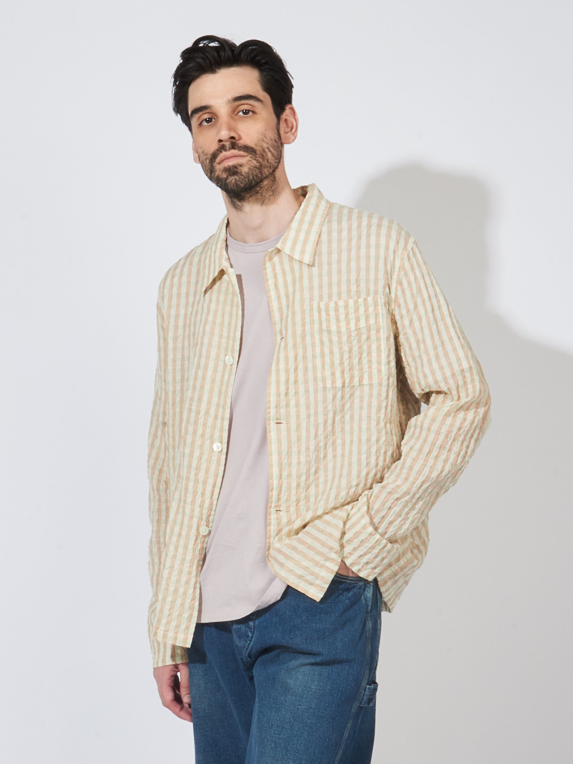 Our Legacy - Basque Seersucker Check Box Shirt – Frances May