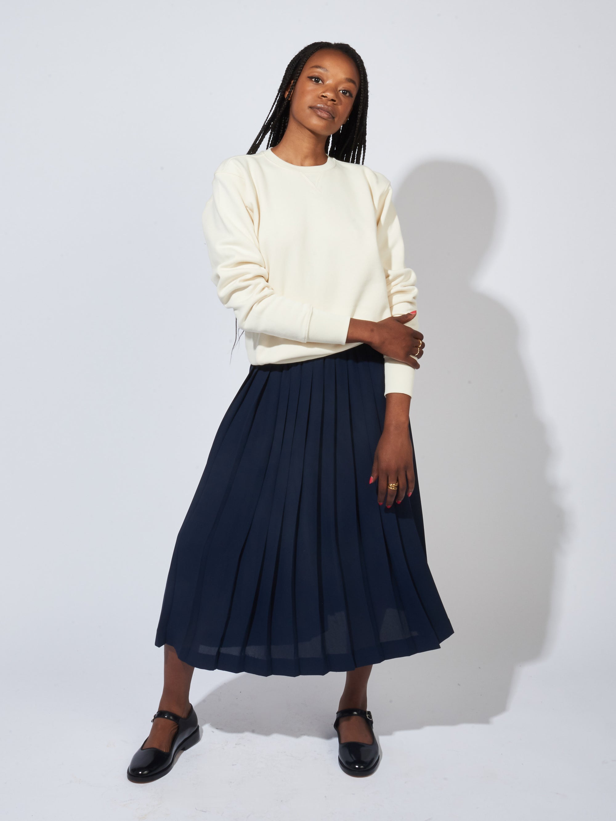 Sweatshirt discount midi skirt