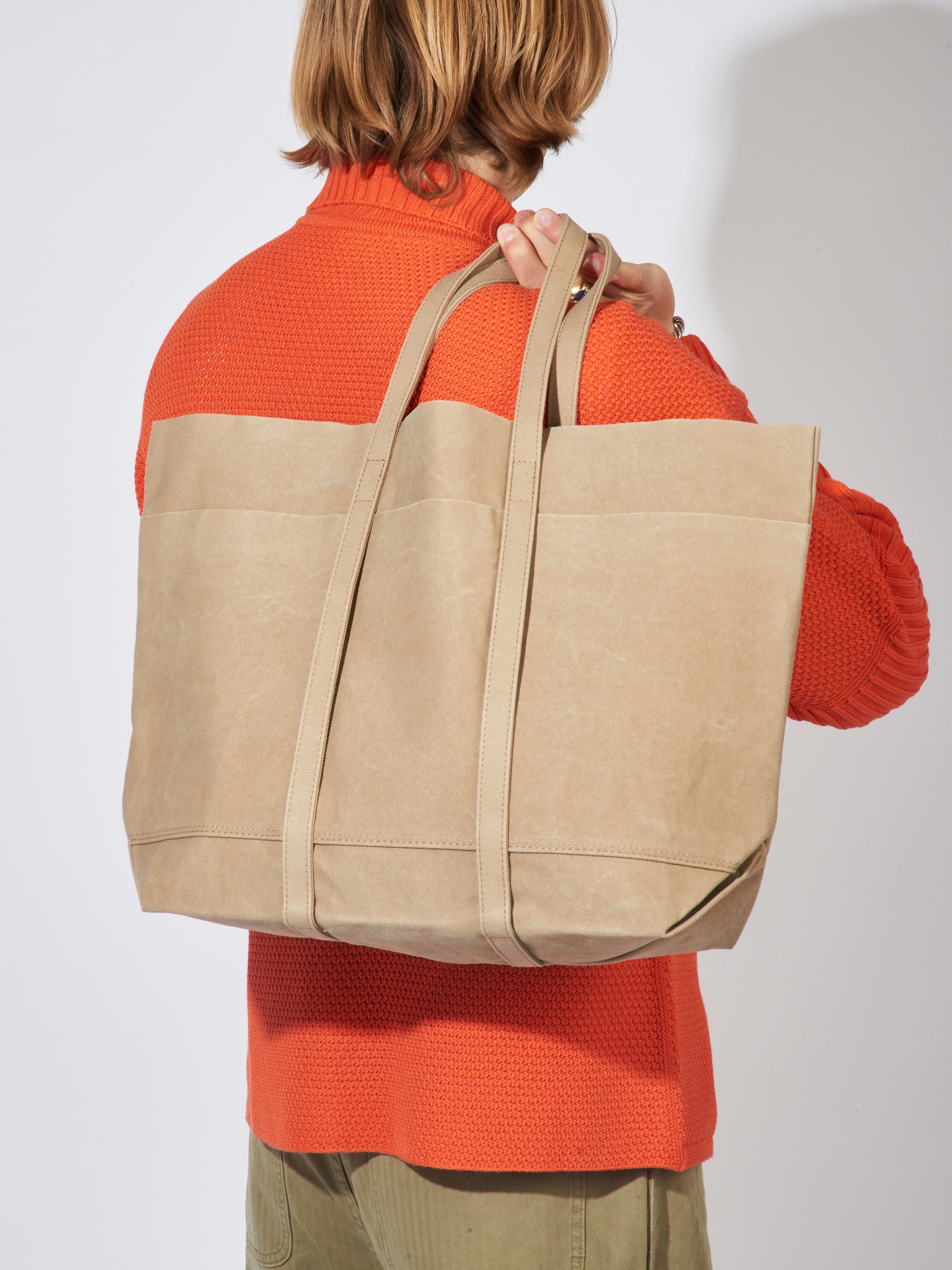 Norse Store  Shipping Worldwide - Comme Des Garcons Homme Mens Tote Bag -  Khaki