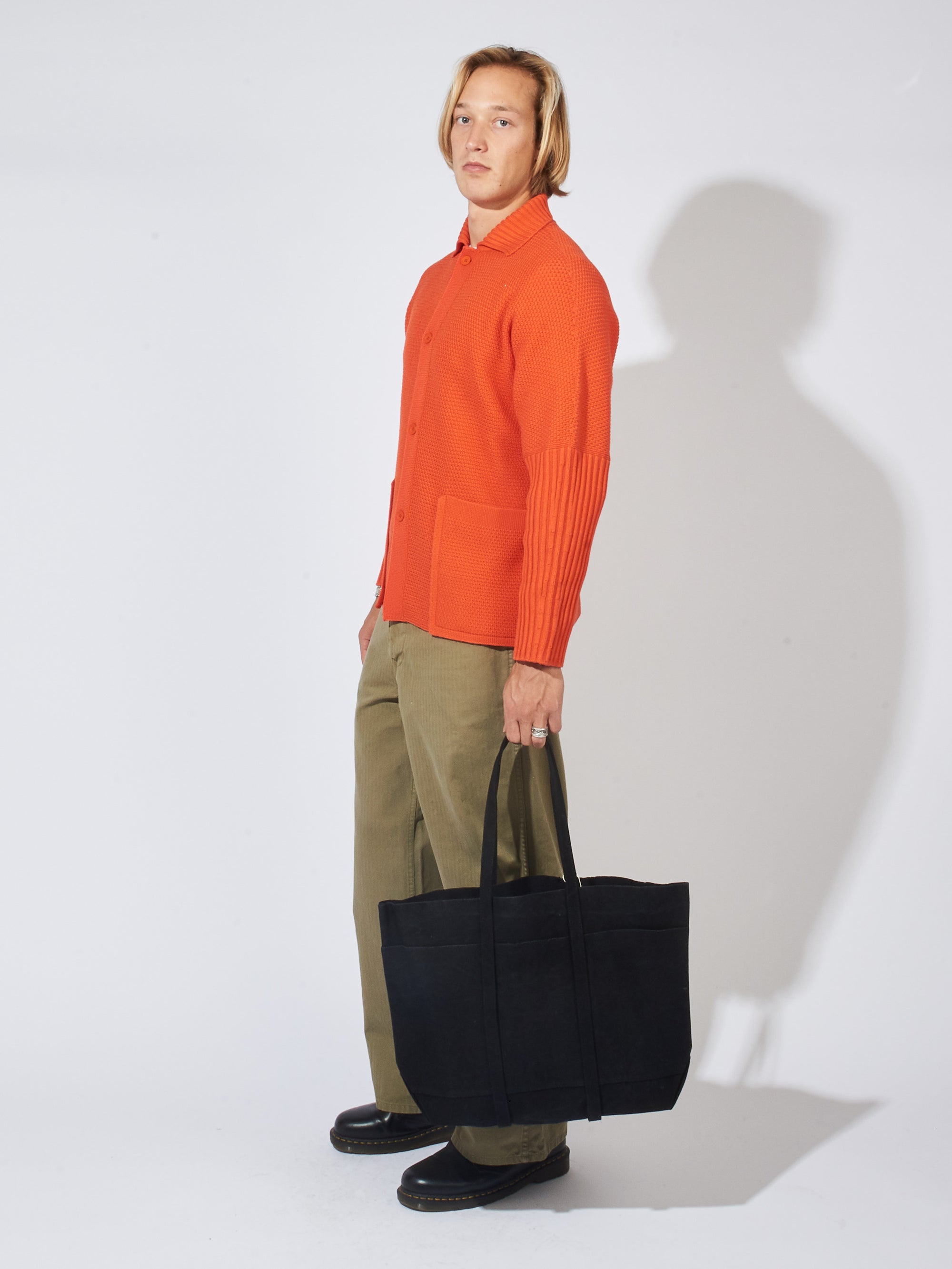 Amiacalva Washed Canvas Pochette in Red Curated at Jake and Jones