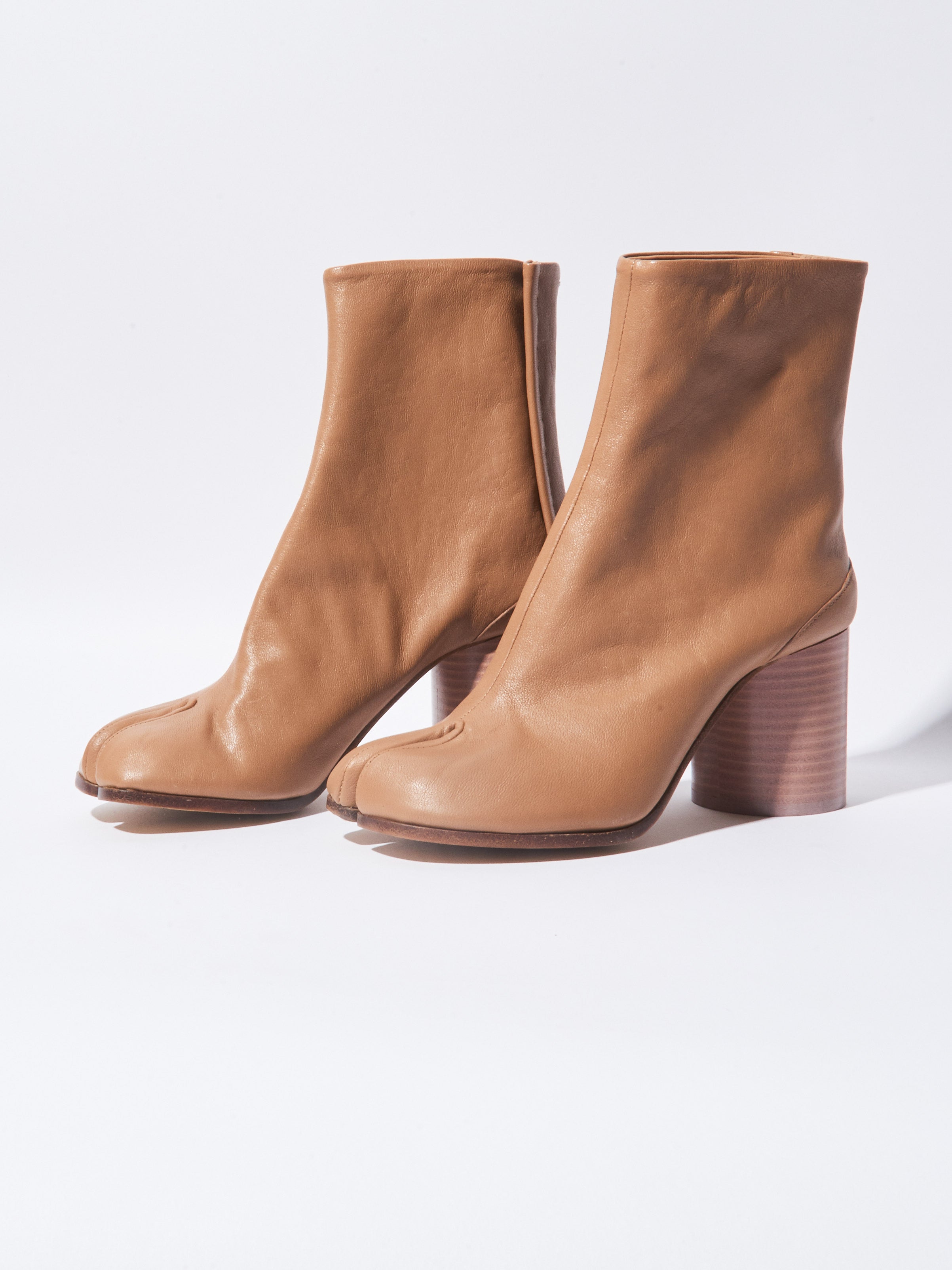 Maison Margiela - Nude High-Heel Tabi Boots – Frances May