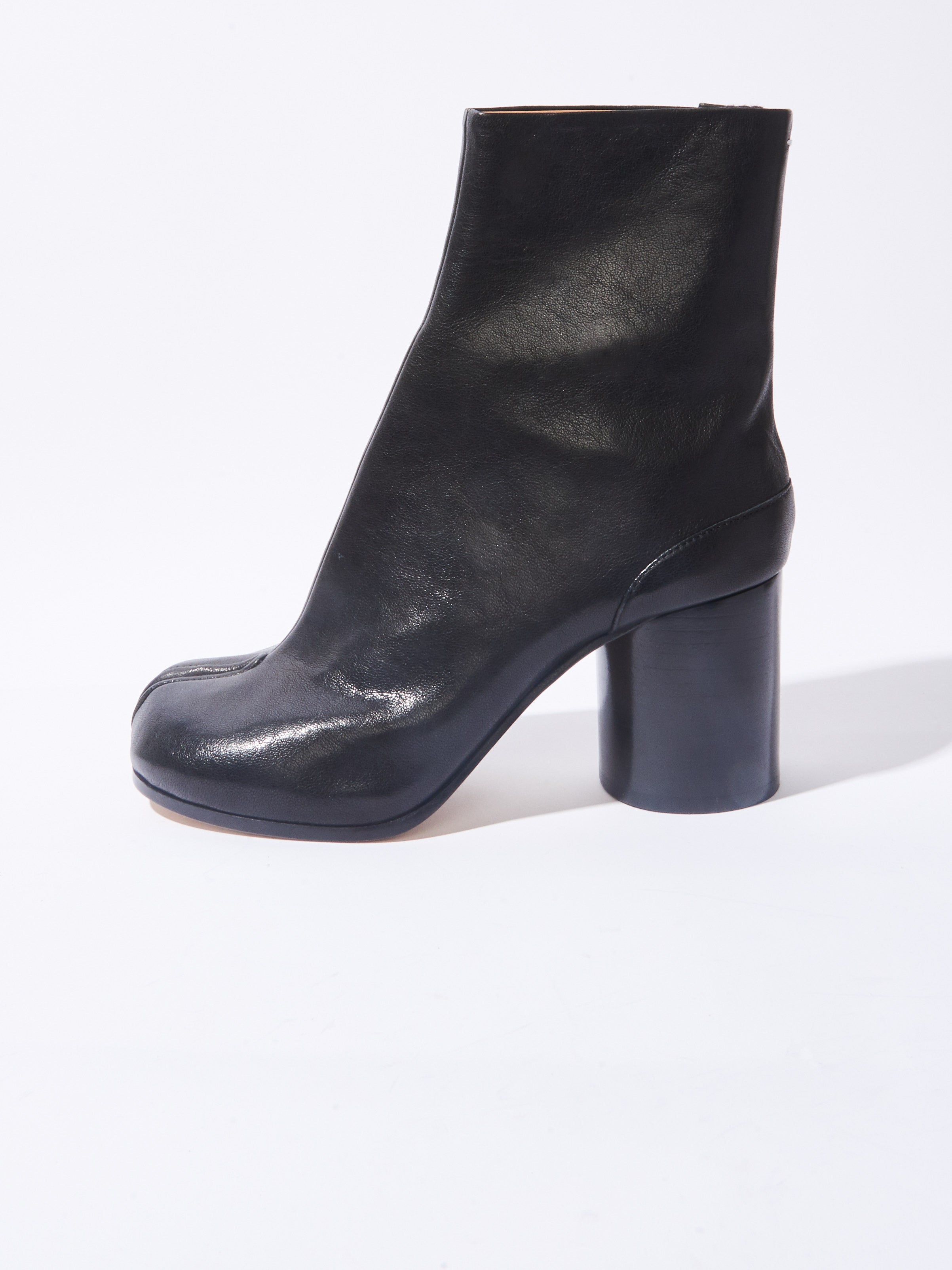 Maison Margiela - Black High-Heel Tabi Boots – Frances May