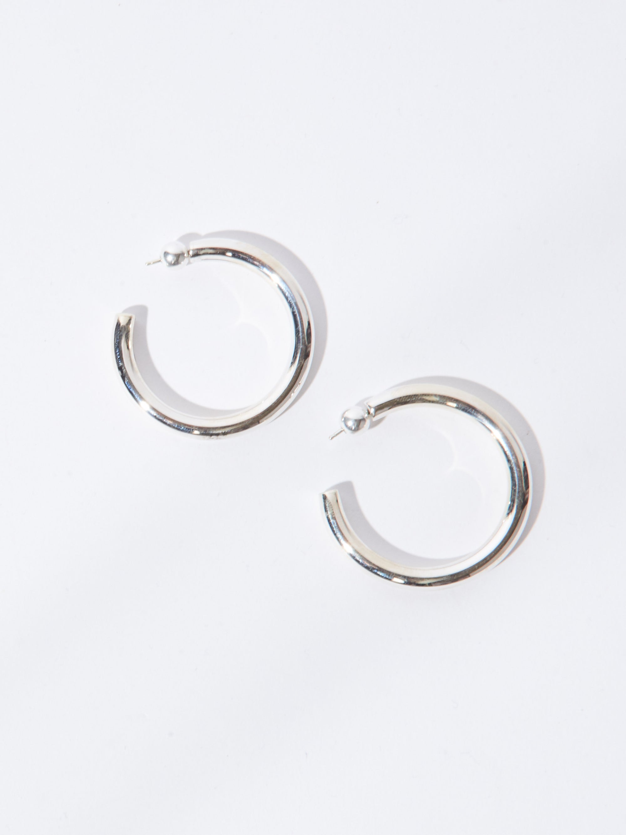 Sophie Buhai - Silver Medium Everyday Hoops – Frances May