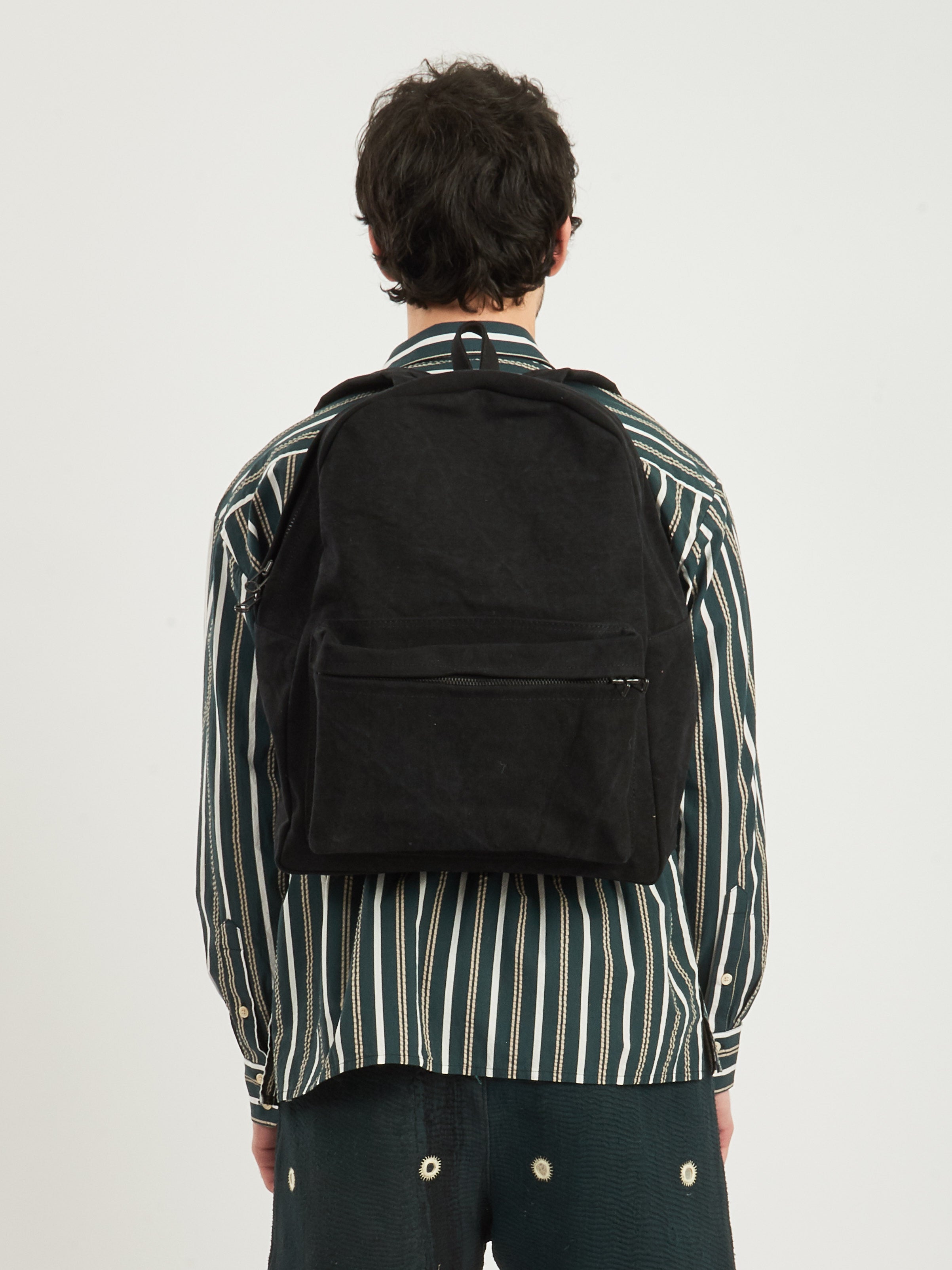 Washed canvas backpack sales