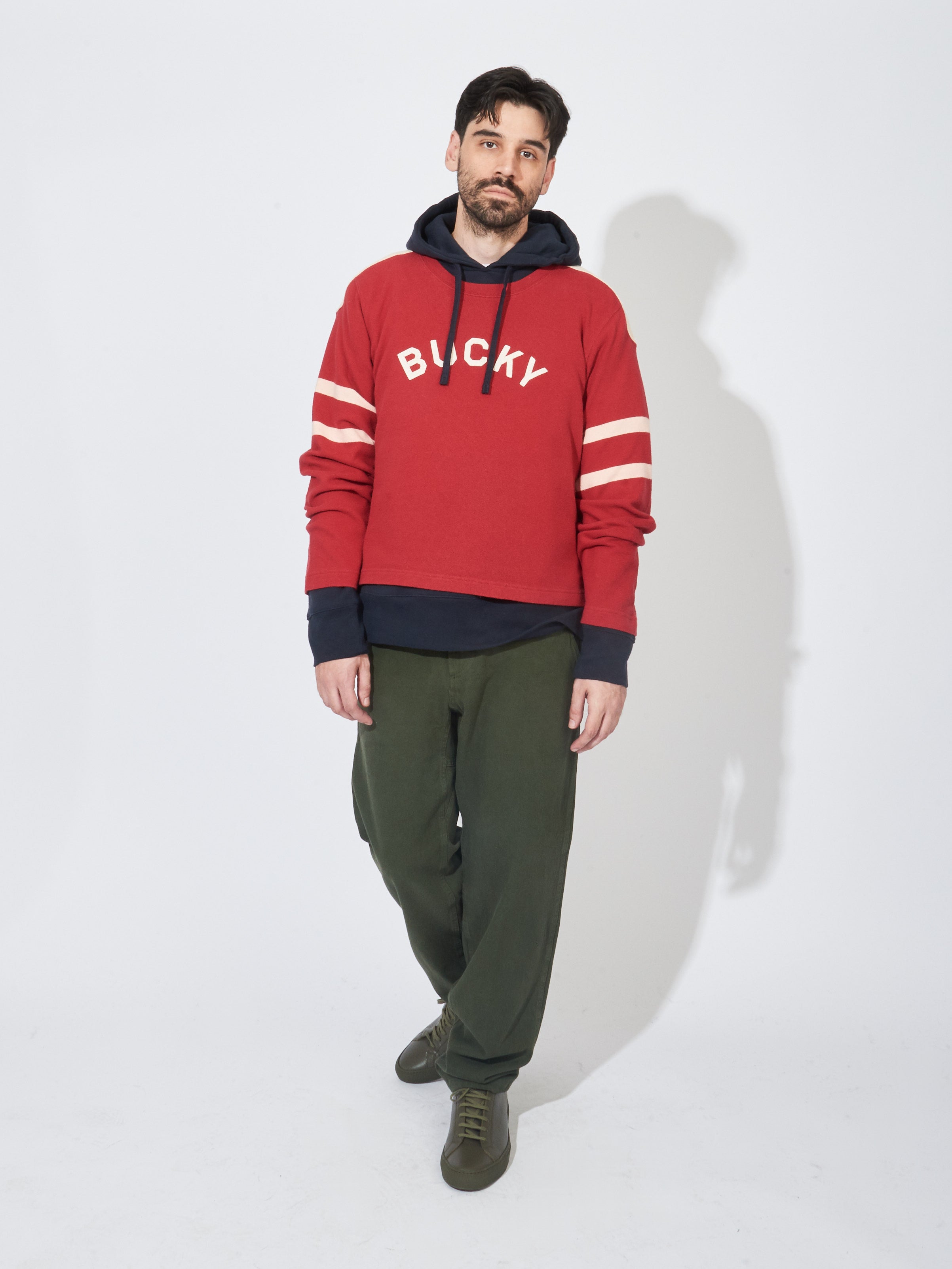 Red/Ecru Bucky Pullover