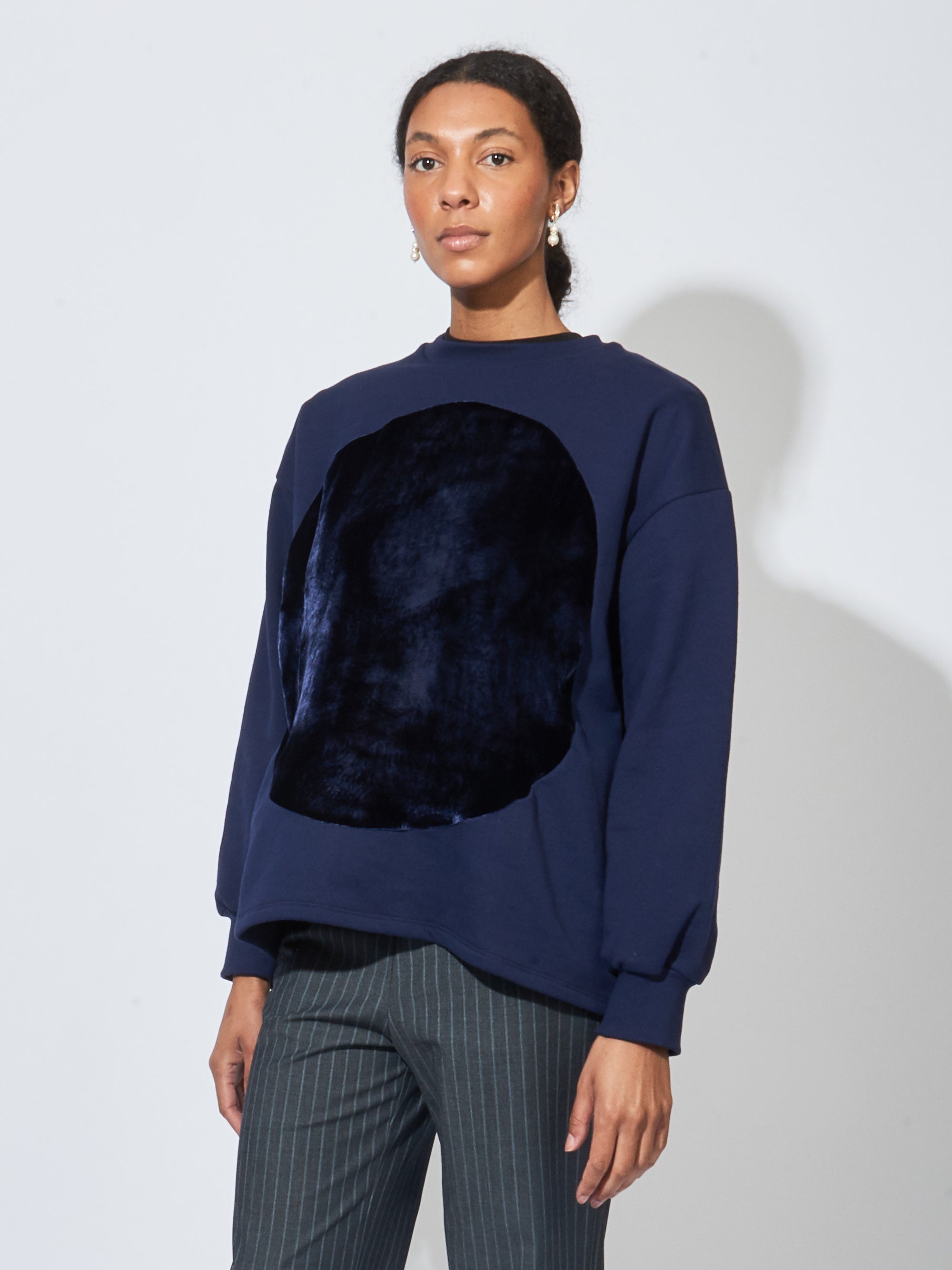 Blue velvet shop sweatshirt