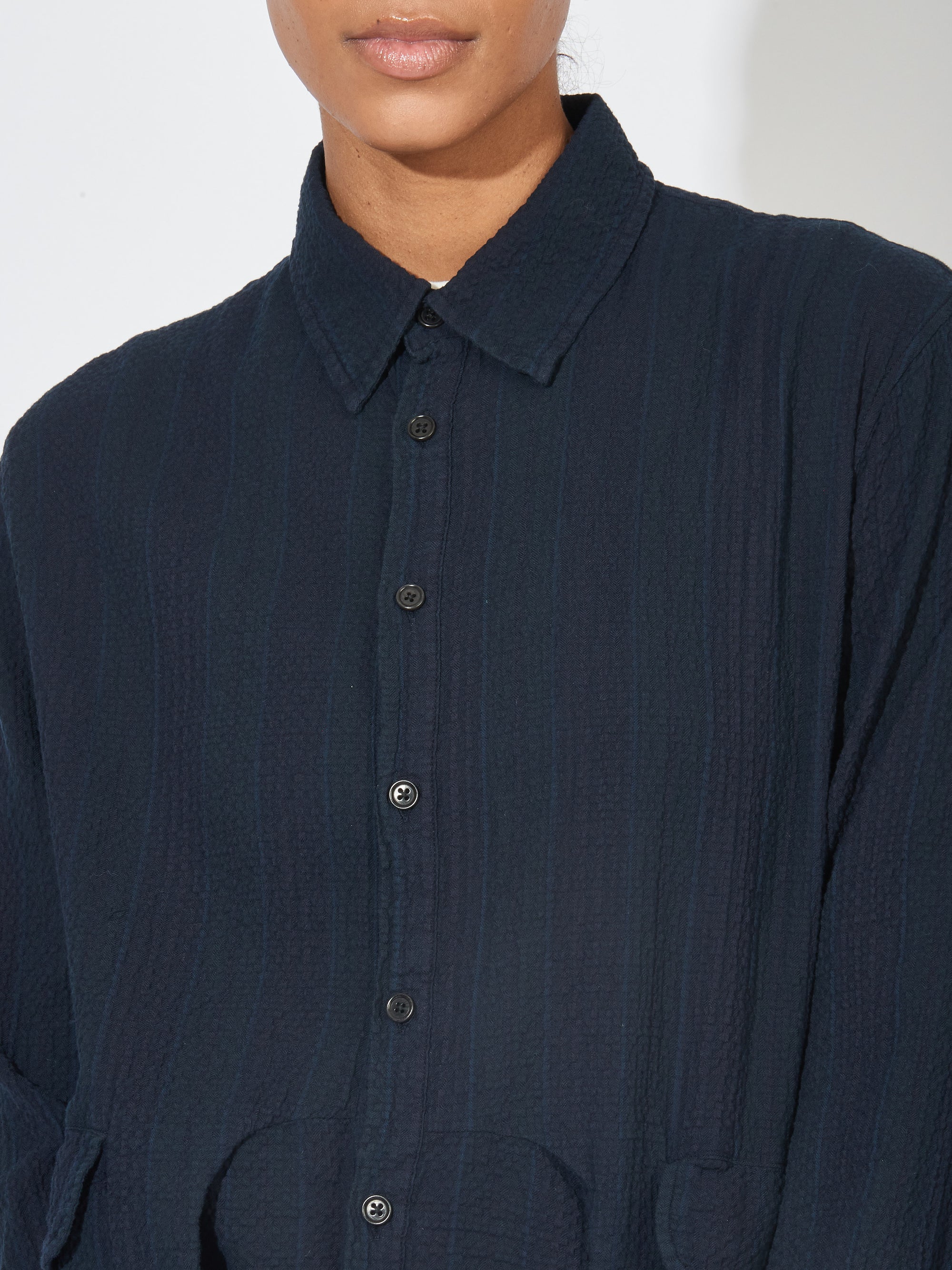 Henrik Vibskov - Indigo Stripes Mars Shirt – Frances May