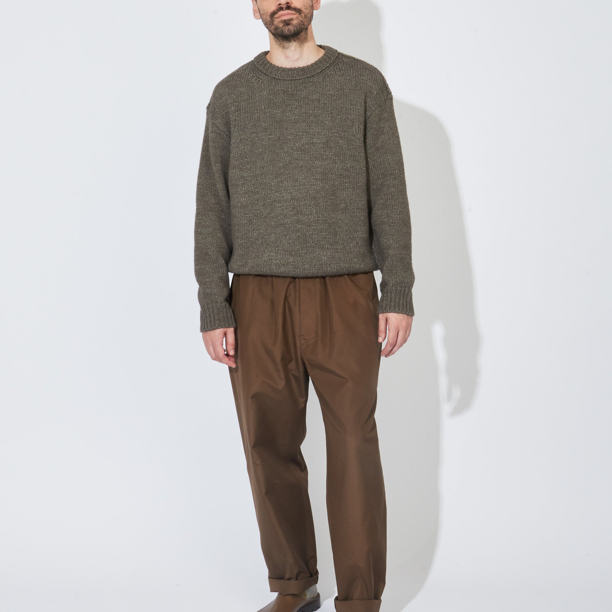Lemaire - Dark Tobacco Relaxed Pants – Frances May