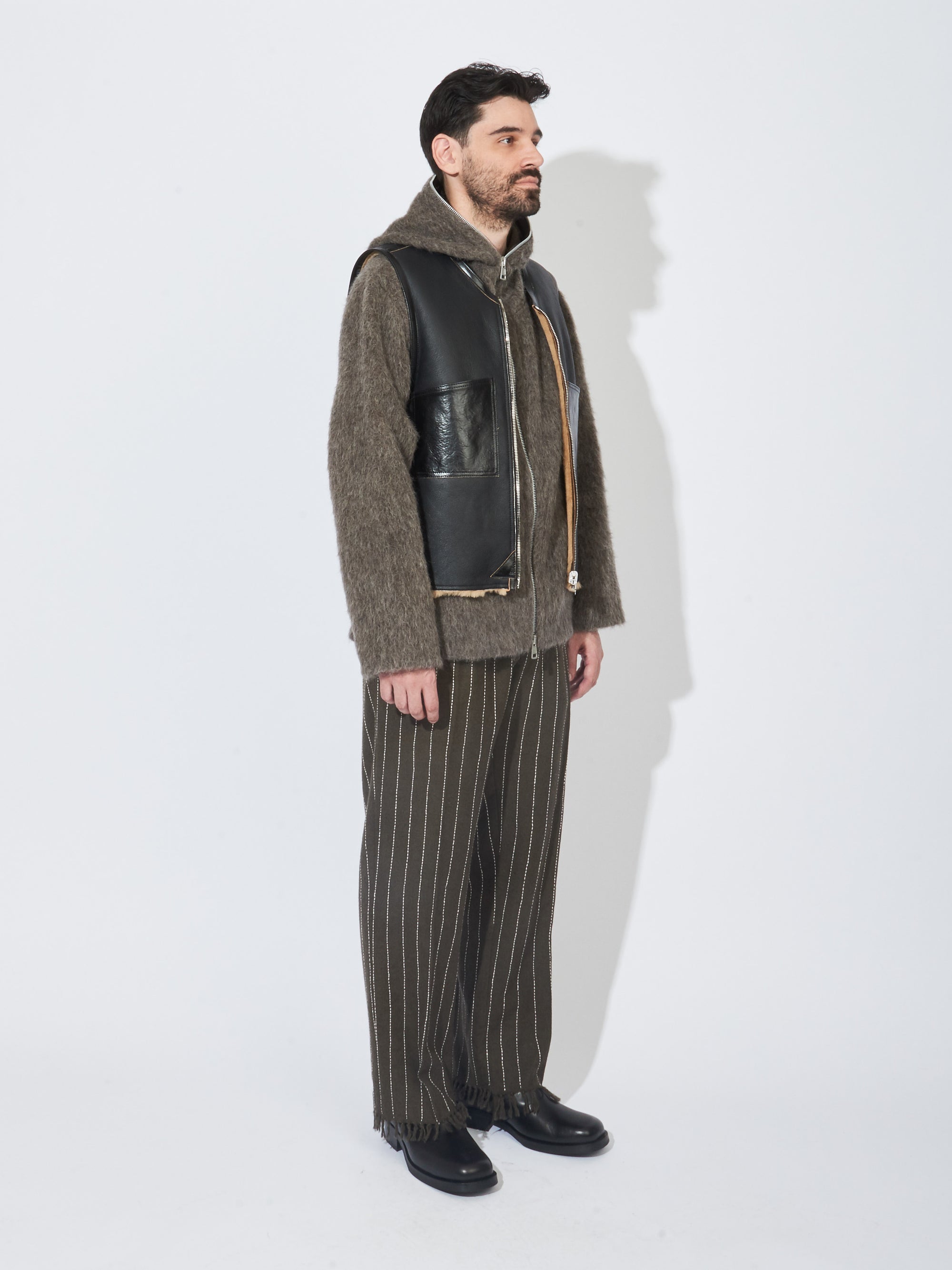 Our Legacy - Black/Brown Reversible Shearling Vest – Frances May