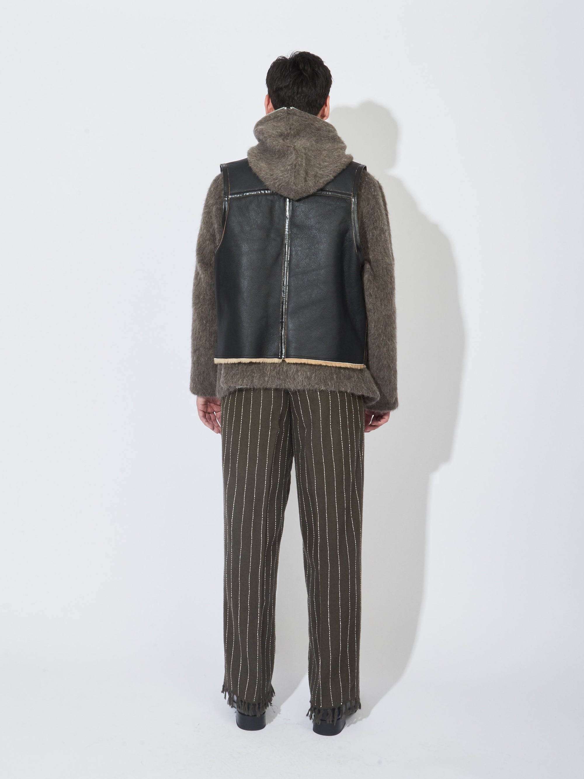 Our Legacy - Black/Brown Reversible Shearling Vest – Frances May