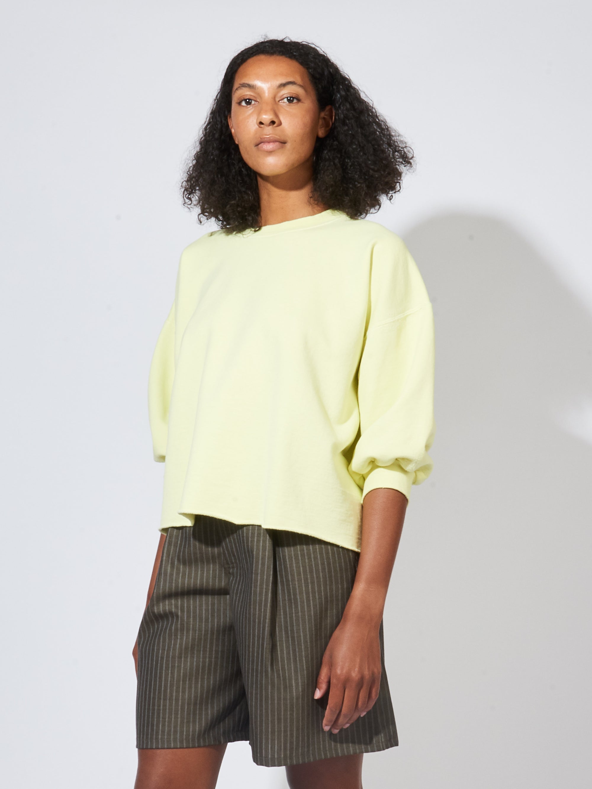 Sweatshirt Fond Fluo Rachel Frances – Comey - May Green