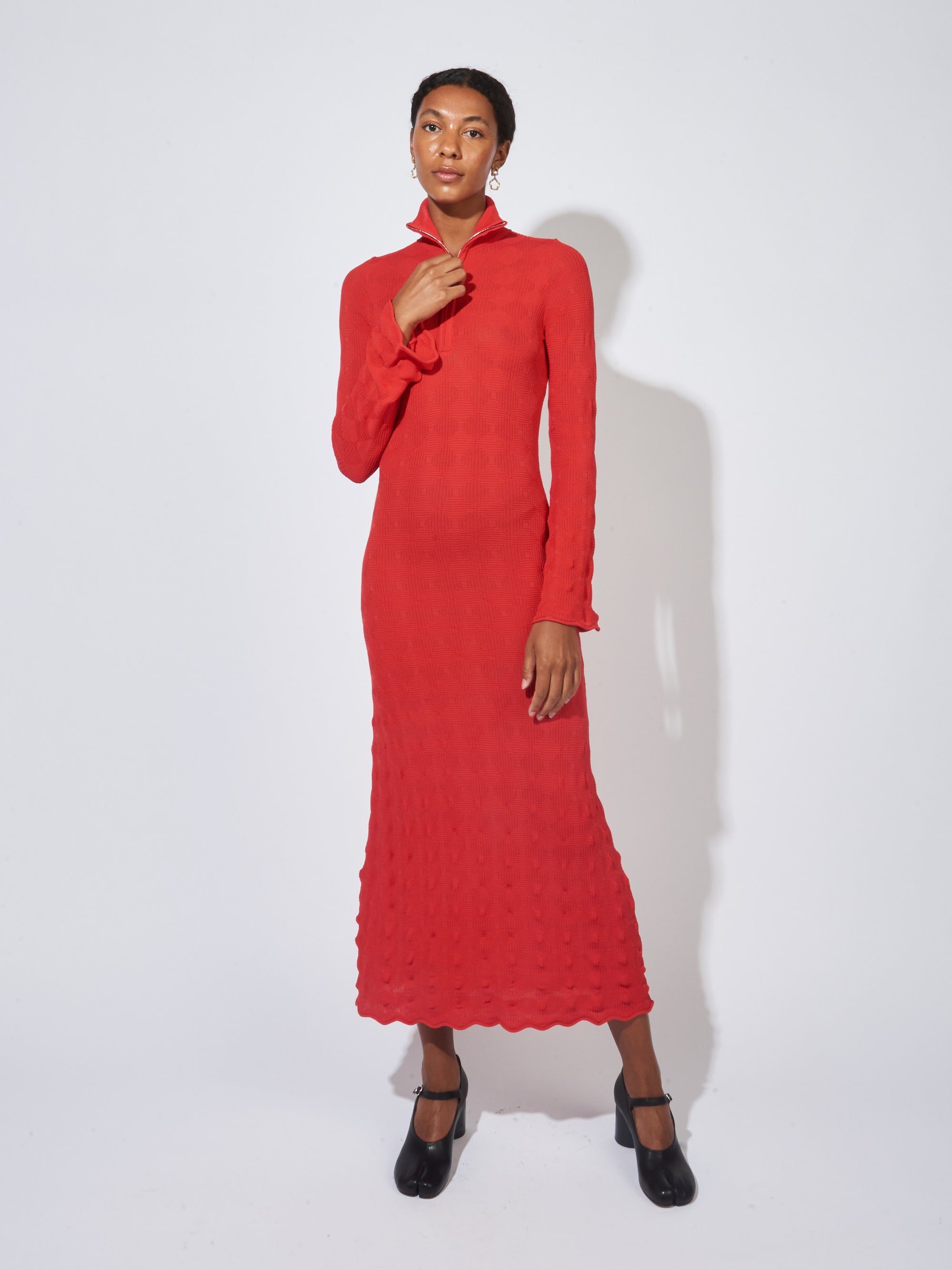 Simon Miller - Mod Orange Embossed Knit Zumi Dress – Frances May