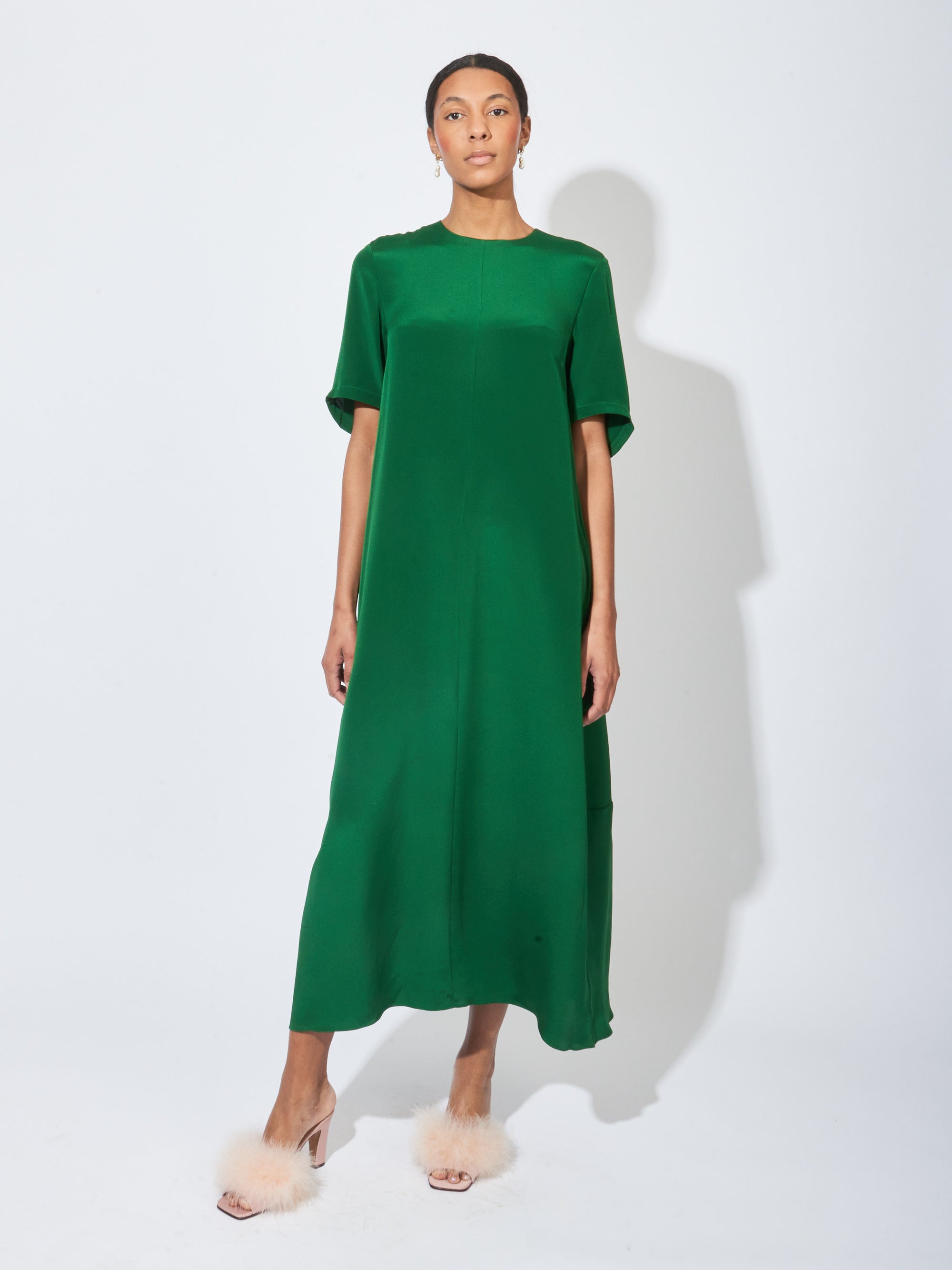 Tibi hot sale silk dress