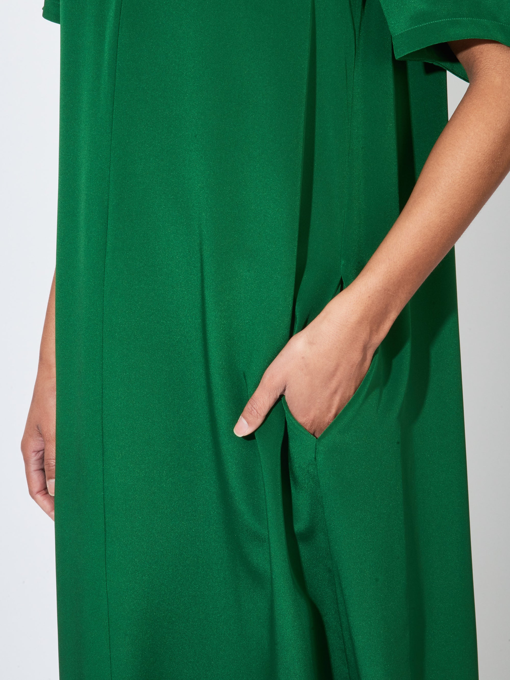Tibi - Grass 4 Ply Silk T-Shirt Dress – Frances May
