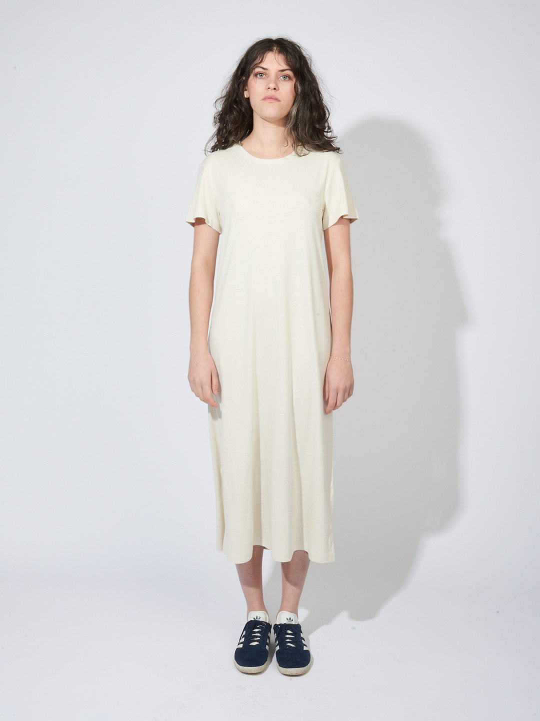 Undyed Wild Silk Jersey Tee Dress