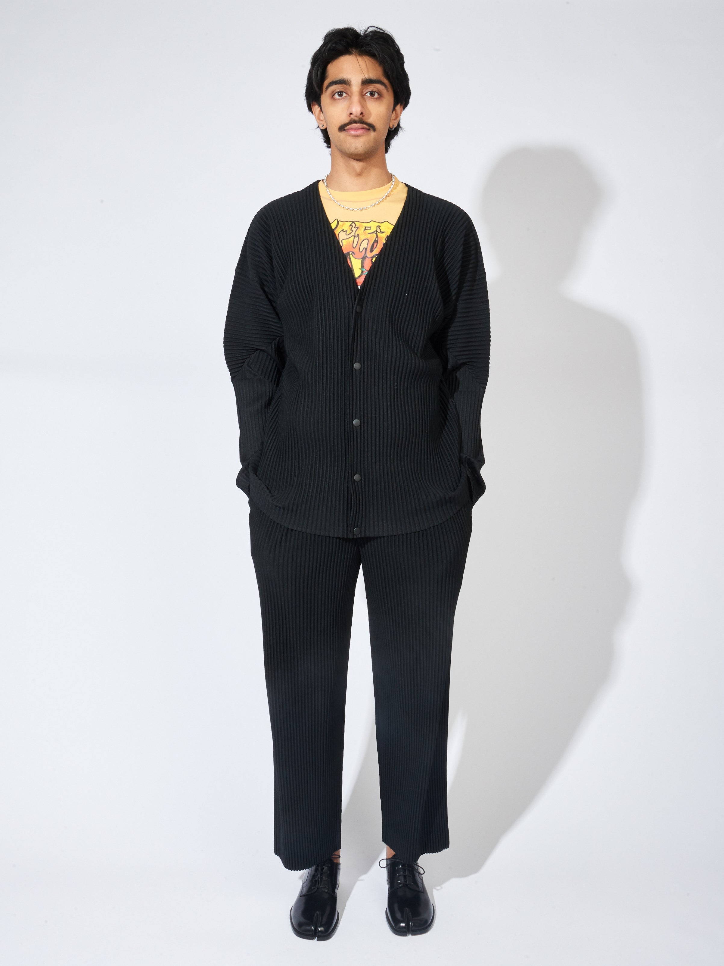 Homme Plisse Issey Miyake - Black Basics Cardigan – Frances May