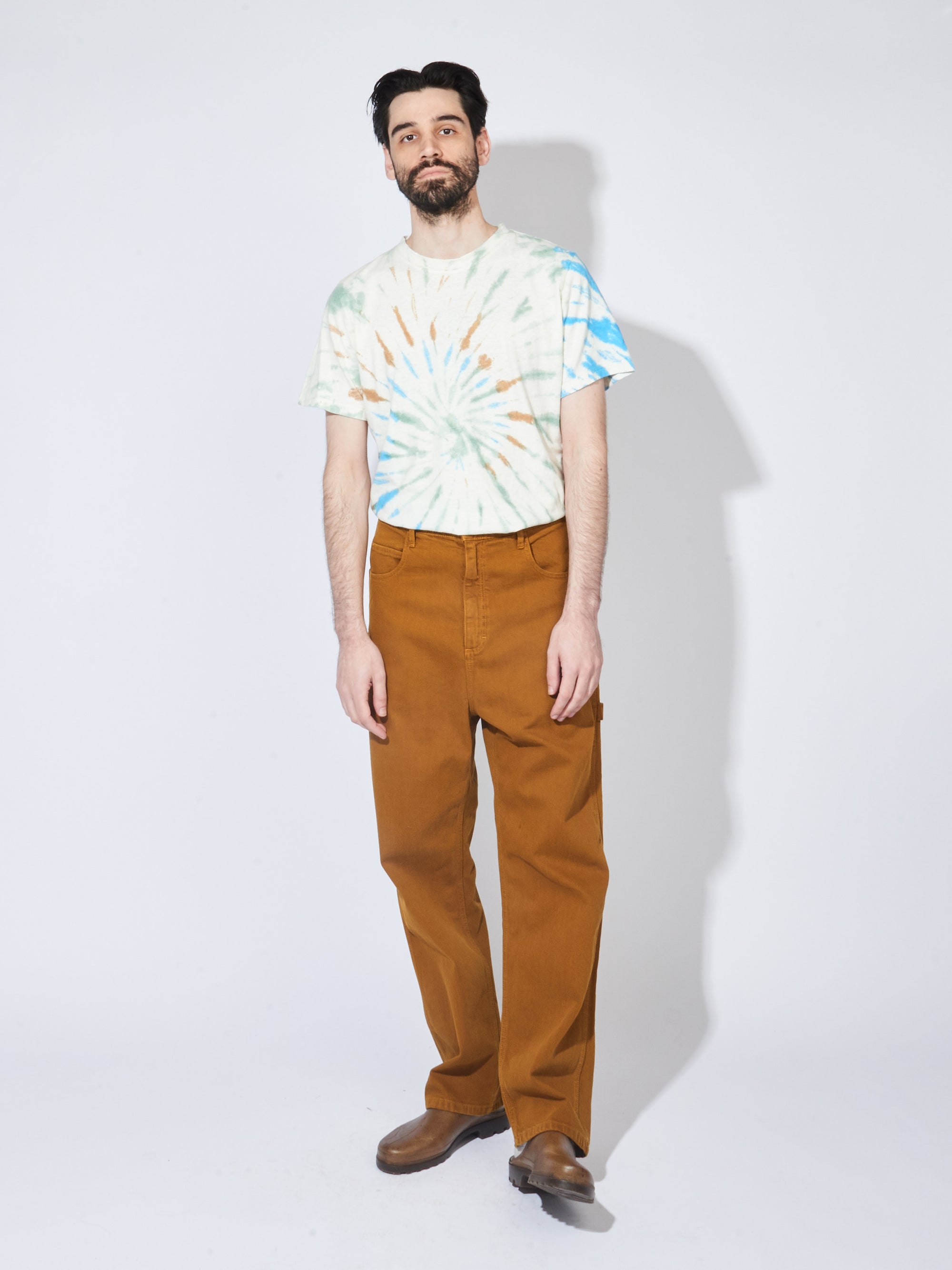 Cone Mustard Bull Denim Drop Crotch Painter Pants